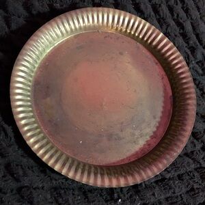 Antique brass plate